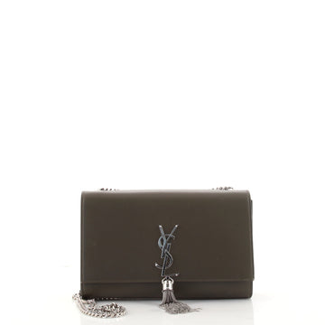 Saint Laurent Classic Monogram Tassel Crossbody Bag Leather Medium
