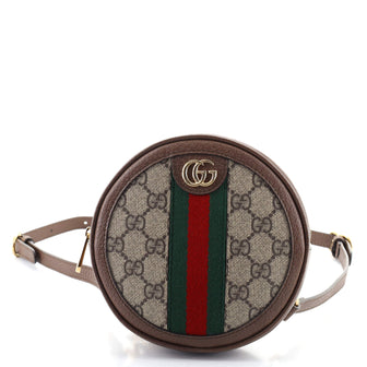 Gucci Ophidia Round Backpack GG Coated Canvas Mini
