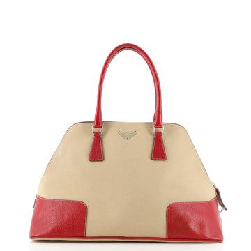 Prada Promenade Tote Canvas and Leather Large