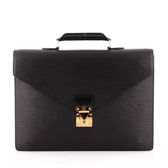 Louis Vuitton Serviette Ambassadeur Handbag Epi Leather