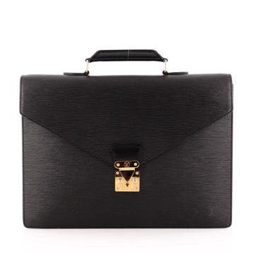 Louis Vuitton Serviette Ambassadeur Handbag Epi Leather