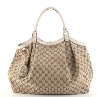 Gucci Sukey Tote GG Canvas Large