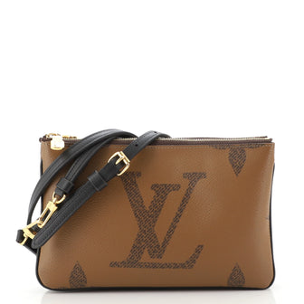 Louis Vuitton Double Zip Pochette Reverse Monogram Giant