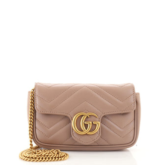 Gucci GG Marmont Flap Bag Matelasse Leather Super Mini