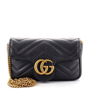 Gucci GG Marmont Flap Bag Matelasse Leather Super Mini