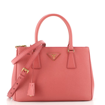 Prada Double Zip Lux Tote Saffiano Leather Small