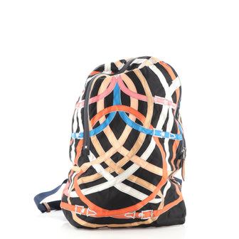Hermes Airsilk Backpack Printed Silk
