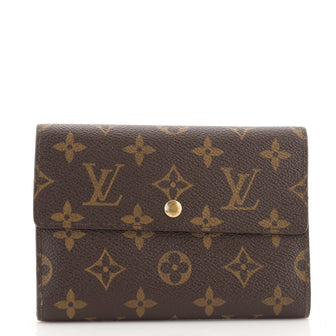 Louis Vuitton Vintage Trifold Wallet Monogram Canvas Long