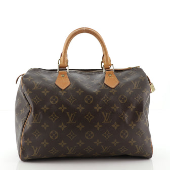 Louis Vuitton Speedy Handbag Monogram Canvas 30