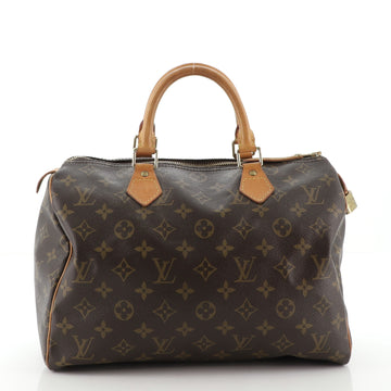 Louis Vuitton Speedy Handbag Monogram Canvas 30