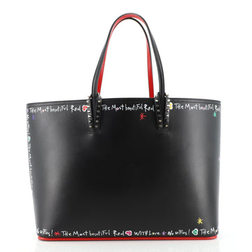 Christian Louboutin Cabata East West Tote Printed Leather Large