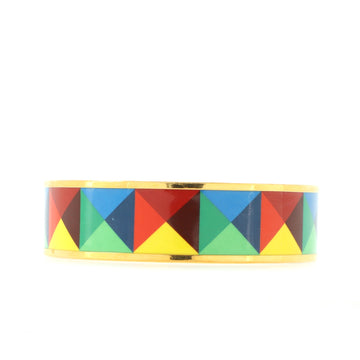 Hermes Bangle Bracelet Printed Enamel Medium
