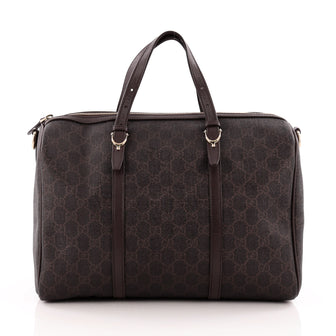 Gucci Nice Convertible Boston Bag GG Coated Canvas