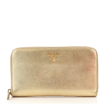 Prada Zip Around Wallet Saffiano Leather Long