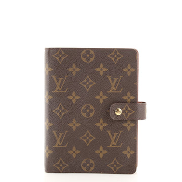 Louis Vuitton Ring Agenda Cover Monogram Canvas MM