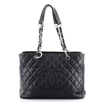 Chanel Grand Shopping Tote Quilted Caviar