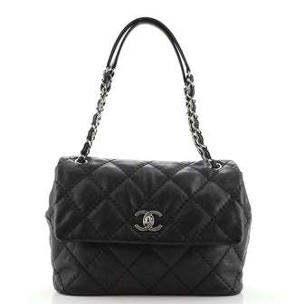 Chanel Love Me Tender Flap Bag Stitched Calfskin Medium
