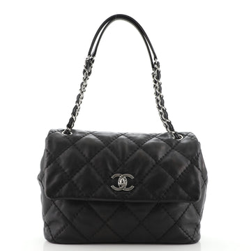 Chanel Love Me Tender Flap Bag Stitched Calfskin Medium