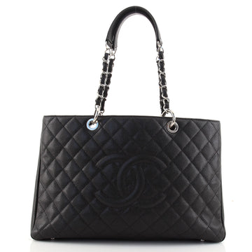 Chanel Grand Shopping Tote Quilted Caviar XL