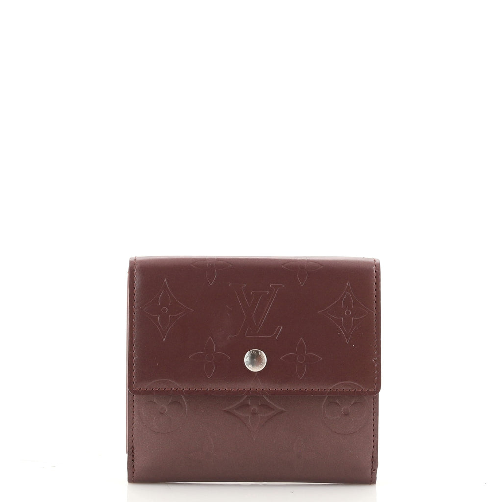 Louis Vuitton LV Monogram Vernis Patent Leather Elise Wallet - Red Wallets,  Accessories - LOU740002