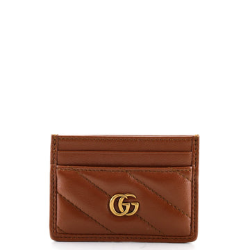 Gucci GG Marmont Card Holder Matelasse Leather