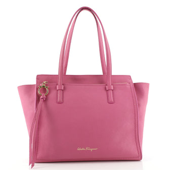 Salvatore Ferragamo Amy Tote Pebbled Leather Medium