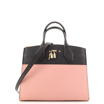 Louis Vuitton City Steamer Handbag Leather MM
