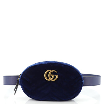 Gucci GG Marmont Belt Bag Matelasse Velvet