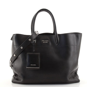 Prada Convertible Open Tote City Calfskin Large