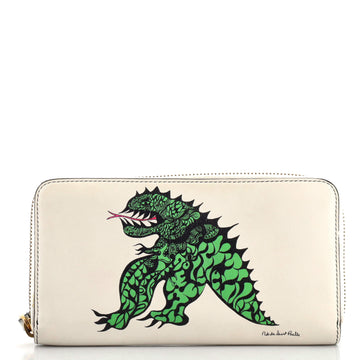 Christian Dior Zip Wallet Limited Edition Niki de Saint Phalle Printed Leather Long