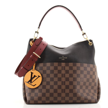 Louis Vuitton Maida Handbag Damier with Leather