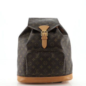 Louis Vuitton Vintage Montsouris Backpack Monogram Canvas GM