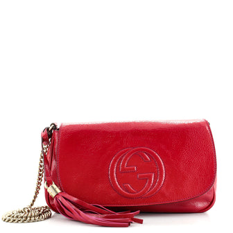 Gucci Soho Chain Crossbody Bag Patent Medium