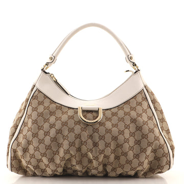 Gucci D Ring Hobo GG Canvas Large