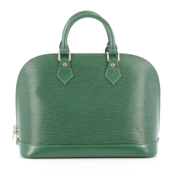 Louis Vuitton Vintage Alma Handbag Epi Leather PM Green