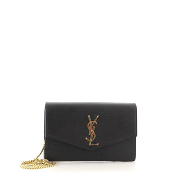 Saint Laurent Uptown Chain Wallet Leather
