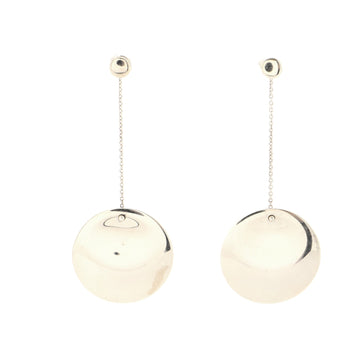 Tiffany & Co. Elsa Peretti Round Drop Dangle Earrings Sterling Silver