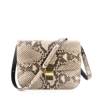 Celine Box Bag Python Medium Brown