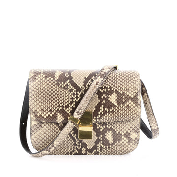 Celine Box Bag Python Medium Brown