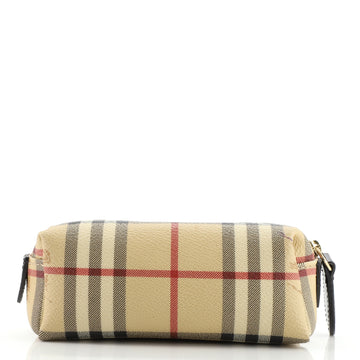 Burberry Toiletry Pouch Horseferry Check Coated Canvas Mini