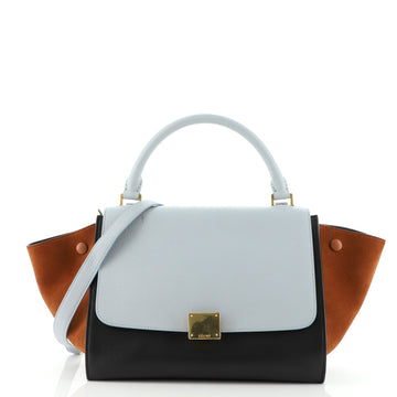 Celine Tricolor Trapeze Bag Leather Small