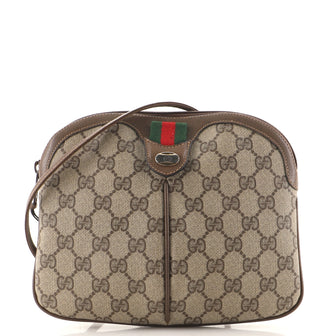 Gucci Vintage Web Crossbody Bag GG Coated Canvas Small