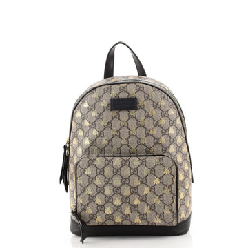 Gucci Zip Pocket Backpack Printed GG Coated Canvas Small