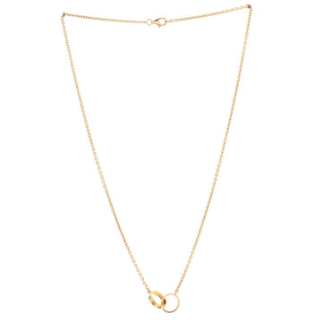 Cartier Love Interlocking Necklace 18K Rose Gold