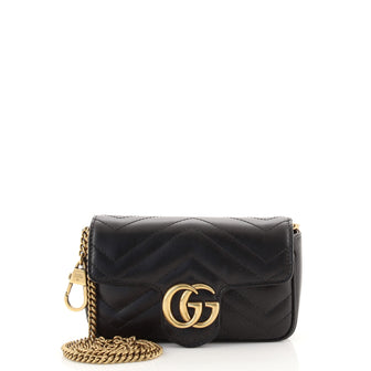 Gucci GG Marmont Flap Bag Matelasse Leather Super Mini