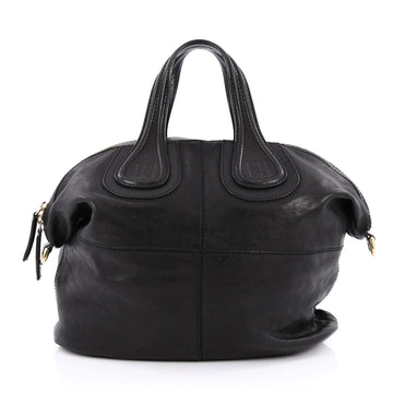 Givenchy Nightingale Satchel Leather Large Black