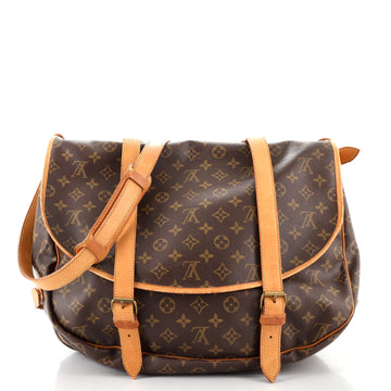 Louis Vuitton Saumur Handbag Monogram Canvas 43