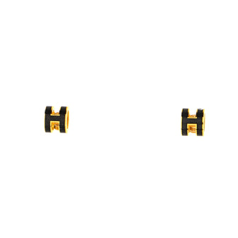 Hermes Pop H Stud Earrings Metal and Enamel Mini
