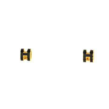 Hermes Pop H Stud Earrings Metal and Enamel Mini