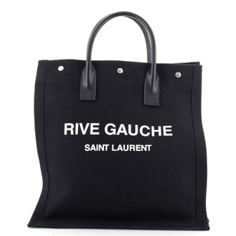 Saint Laurent Rive Gauche Shopper Tote Canvas Small